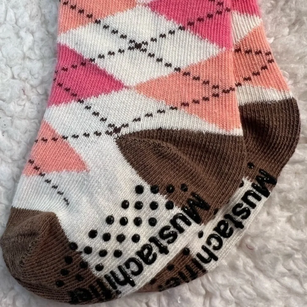 FCTRY Mustachifier Argyle Knee-High Baby Socks